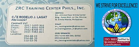 Zrc Training Center Phils., Incorporated .